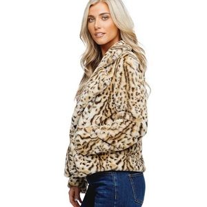 Buddy Love Teddy jacket in Leopard size S